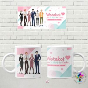 Caneca Wotakoi: O Amor é Difícil para Otaku
