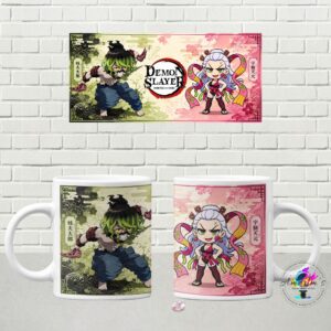 Caneca Demon Slayer Chibi +20 Variações