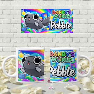 Caneca Dandy's World Personalizada com Nome dos Personagens Presente Gamer
