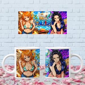 Caneca One Piece  Personalizada Anime Luffy Zoro Sanji Presente Geek Otaku